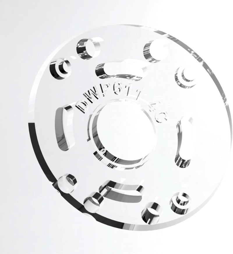 auaurly 2 PCS Clear Round Sub Base Replaces DNP613 Compatible with DWP611,DCW600B Compact Routers,Durable Router Base Plate Replacement - Image 5